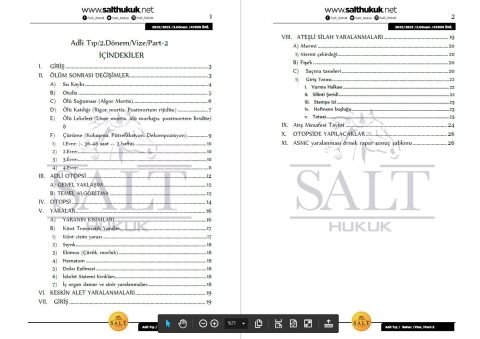 Adli Tıp 2. Dönem Vize Part-2 (2022-2023)-İAÜ-Konu Anlatım Kitapçığı