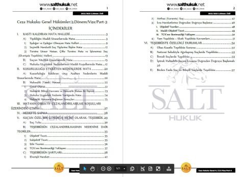 Ceza Genel Hukuku 2. Dönem Vize Part-3 (2022-2023)-İAÜ-Konu Anlatım Kitapçığı