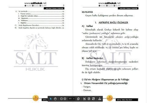 Adli Tıp 2. Dönem Vize Part-3 (2022-2023)-İAÜ-Konu Anlatım Kitapçığı