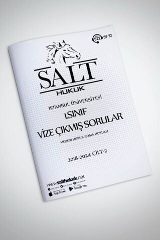 1.SINIF VİZE ÇIKMIŞ SORULAR CİLT-2 (MEDENİ HUKUK-ROMA HUKUKU)