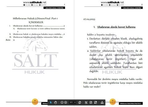 Milletler Genel Hukuku 2. Dönem Final Part-1 (2022-2023)-İAÜ-Konu Anlatım Kitapçığı