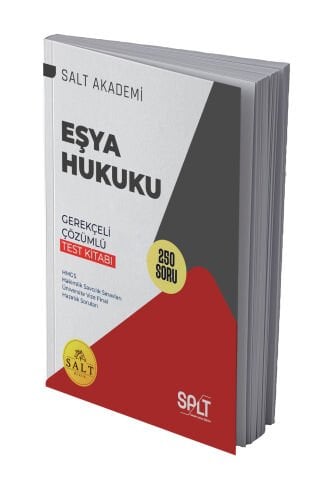 Eşya Hukuku Gerekçeli Çözümlü Hmgs/Adli Yargı Test Kitabı