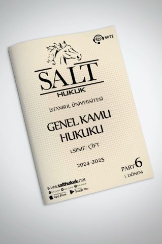 Genel Kamu Hukuku Çift 1. Dönem Part-6 (2024-2025)-İÜHF-Konu Anlatım Kitapçığı