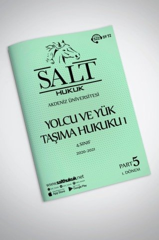 Yolcu ve Yük Taşıma Hukuku 1.Dönem Part-5 (2020-2021)-AKHF-Konu Anlatım Kitapçığı