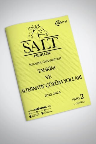 TAHKİM VE ALTERNATİF ÇÖZÜM YOLLARI  GÜNCEL PART-2