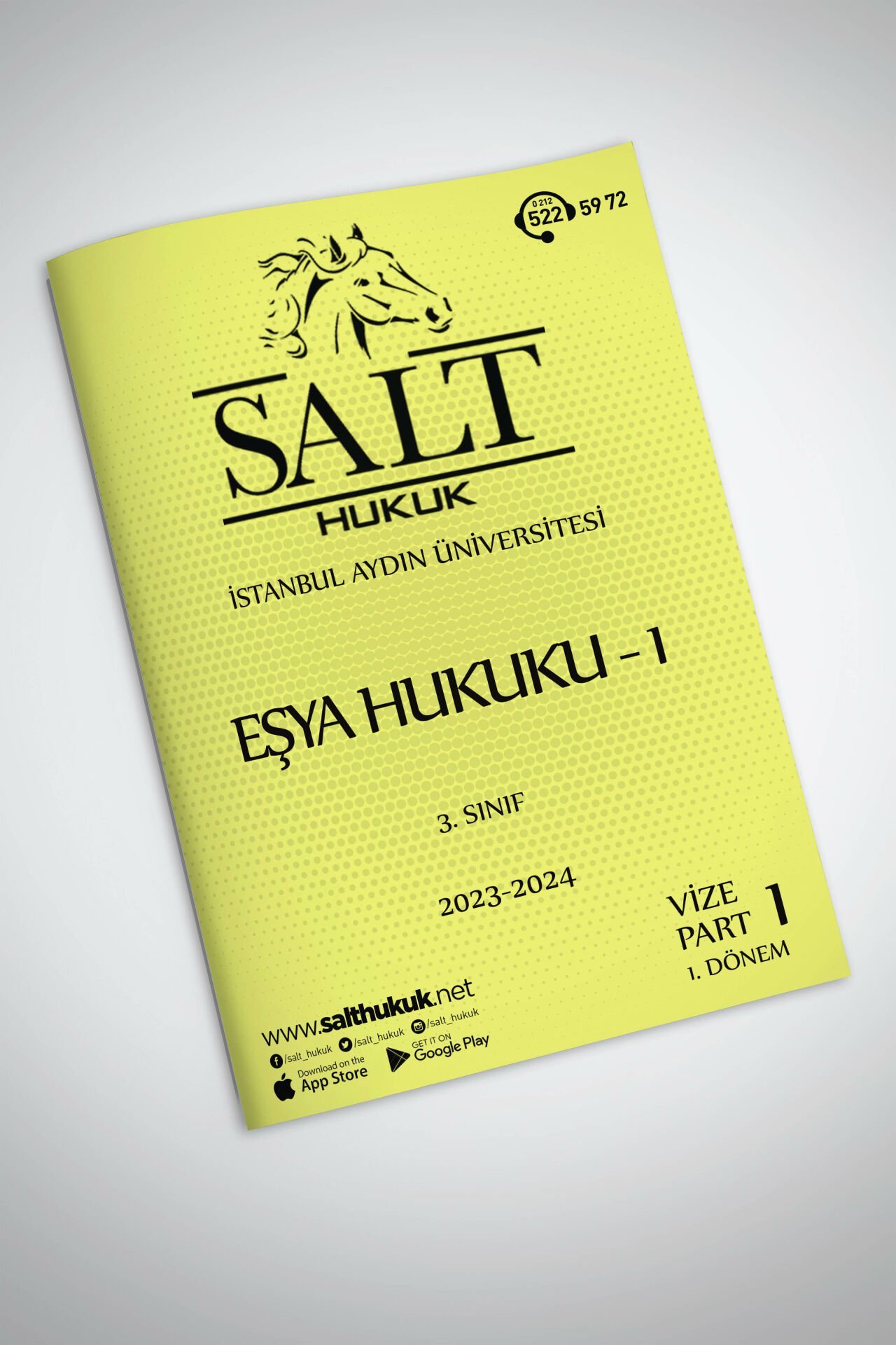 Eşya Hukuku 1. Dönem Vize Part-1 (2023-2024)-İAÜ-Konu Anlatım Kitapçığı