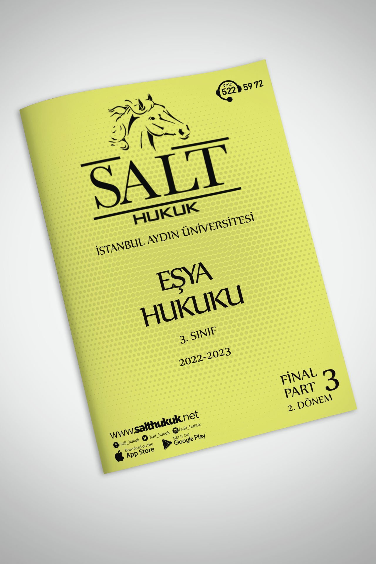 Eşya Hukuku 2. Dönem Final Part-3 (2022-2023)-İAÜ-Konu Anlatım Kitapçığı