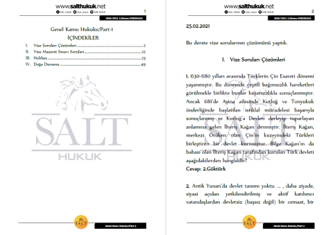 Genel Kamu 2. Dönem Part-1 (2020-2021)-KKÜ-Konu Anlatım Kitapçığı