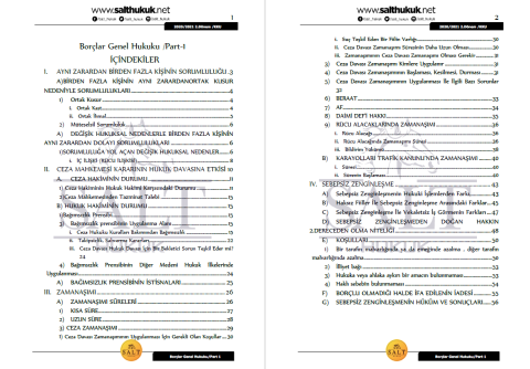 Borçlar Genel Hukuku 2. Dönem Part-1 (2020-2021)-KKÜ-Konu Anlatım Kitapçığı