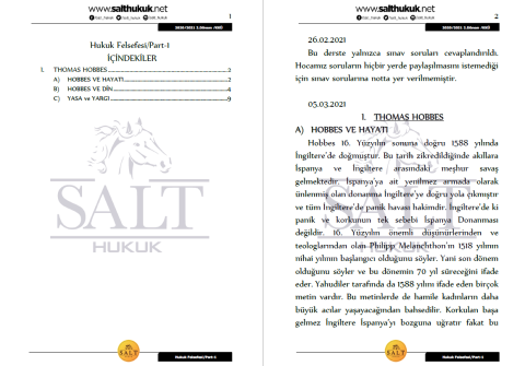 Hukuk Felsefesi 2. Dönem Part-1 (2020-2021)-KKÜ-Konu Anlatım Kitapçığı