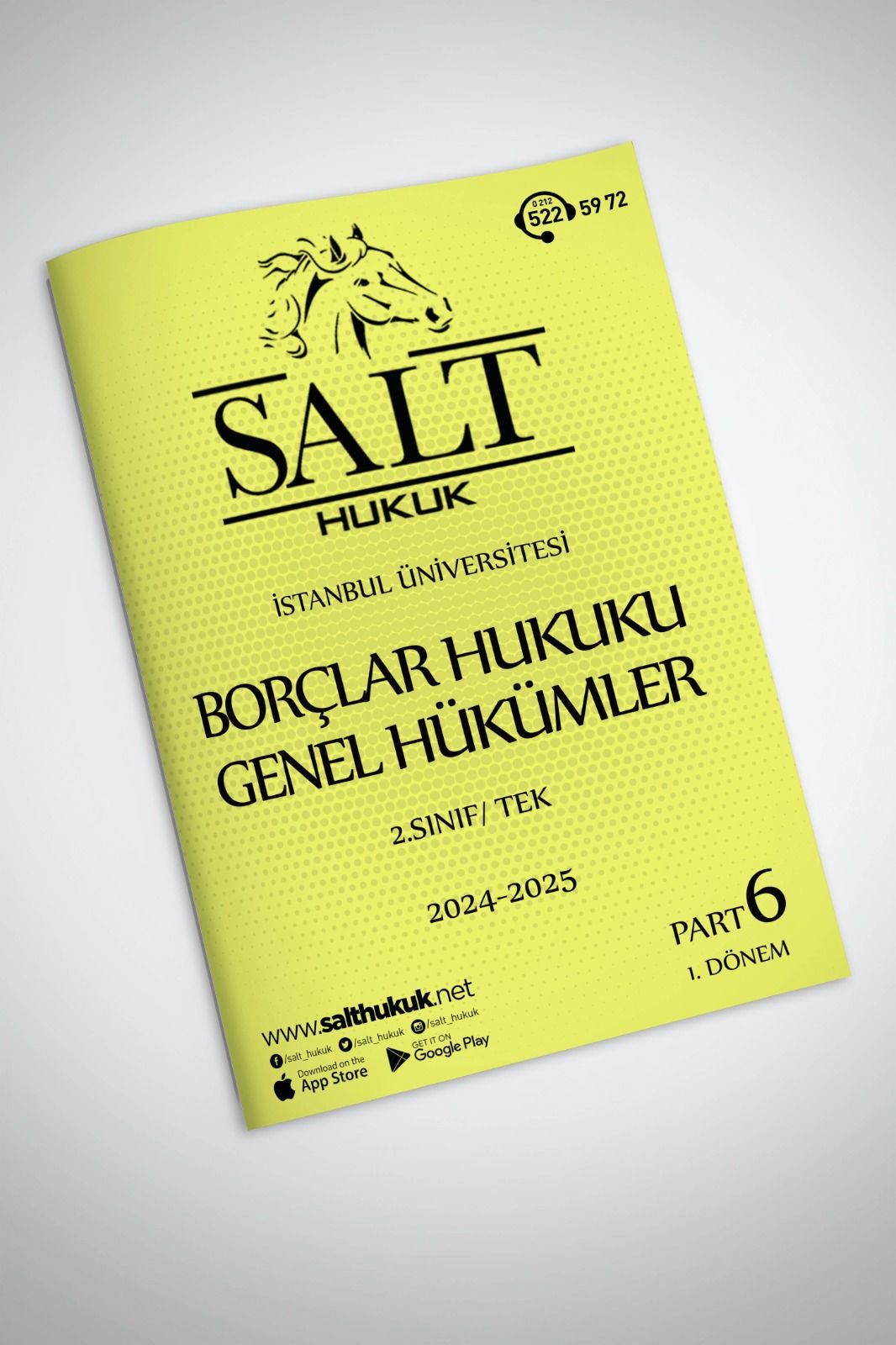 Borçlar Genel Hukuku Tek 1. Dönem Part-6 (2024-2025)-İÜHF-Konu Anlatım Kitapçığı