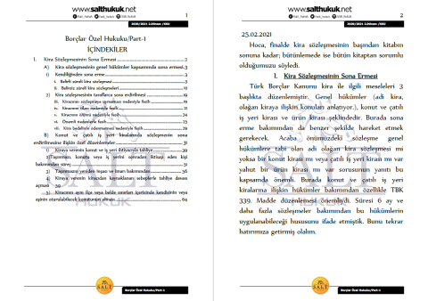 Borçlar Özel Hukuku 2. Dönem Part-1 (2020-2021)-KKÜ-Konu Anlatım Kitapçığı