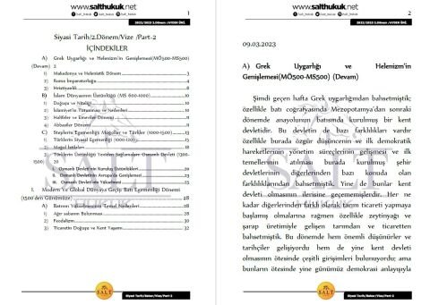 Siyasi Tarih 2. Dönem Vize Part-2 (2022-2023)-İAÜ-Konu Anlatım Kitapçığı