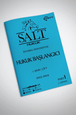 Hukuk Başlangıcı Çift 2. Dönem Part-1 (2023-2024)-İÜHF-Konu Anlatım Kitapçığı