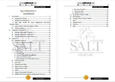 Eşya Hukuku 2. Dönem Part-2 (2020-2021)-KKÜ-Konu Anlatım Kitapçığı