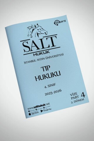 Tıp Hukuku 2. Dönem Vize Part-4 (2025-2026)-İAÜ-Konu Anlatım Kitapçığı