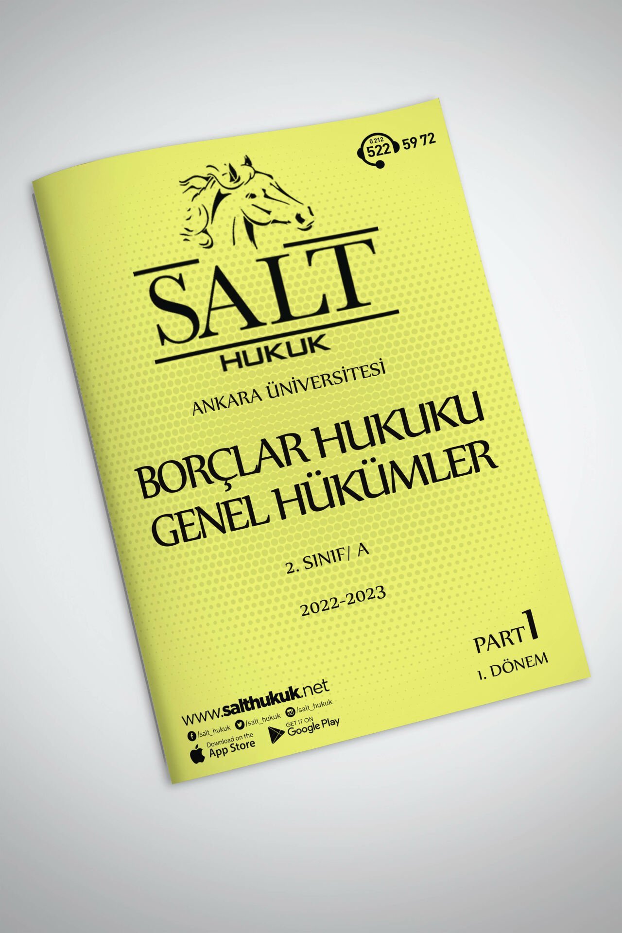 Borçlar Genel Hukuku Amfi A 1. Dönem Part-1 (2022-2023)-AÜHF-Konu Anlatım Kitapçığı