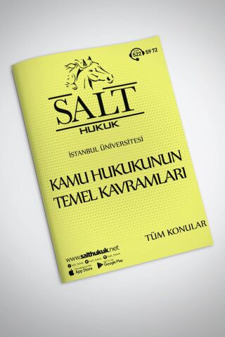 İÜHF-Kamu Hukukunun Temel Kavramları