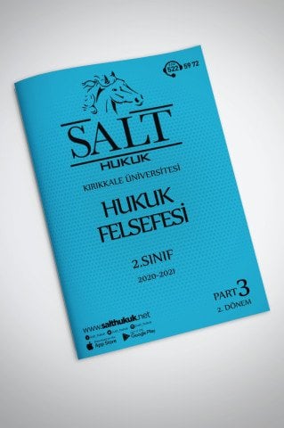 Hukuk Felsefesi 2. Dönem Part-3 (2020-2021)-KKÜ-Konu Anlatım Kitapçığı