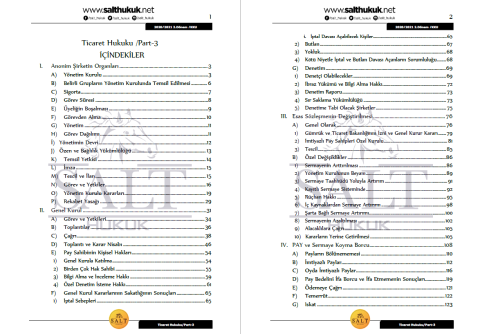 Ticaret Hukuku 2. Dönem Part-3 (2020-2021)-KKÜ-Konu Anlatım Kitapçığı