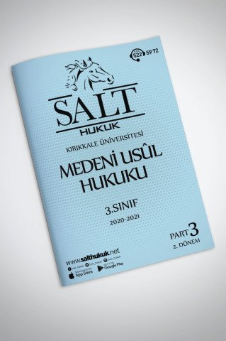 Medeni Usul Hukuku 2. Dönem Part-3 (2020-2021)-KKÜ-Konu Anlatım Kitapçığı