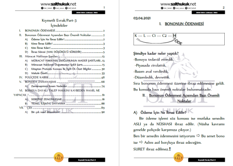 Kıymetli Evrak 2. Dönem Part-3 (2020-2021)-KKÜ-Konu Anlatım Kitapçığı