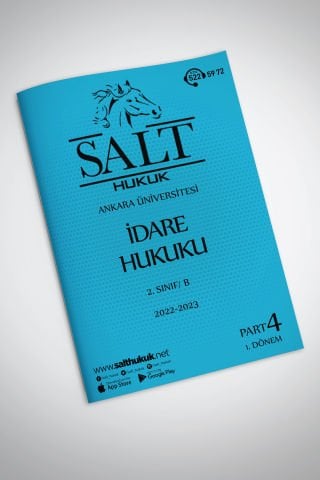 İdare Hukuku Amfi B 1. Dönem Part-4 (2022-2023)-AÜHF-Konu Anlatım Kitapçığı