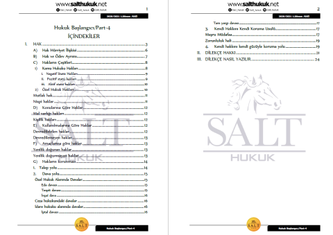 Hukuk Başlangıcı 2. Dönem Part-4 (2020-2021)-KKÜ-Konu Anlatım Kitapçığı