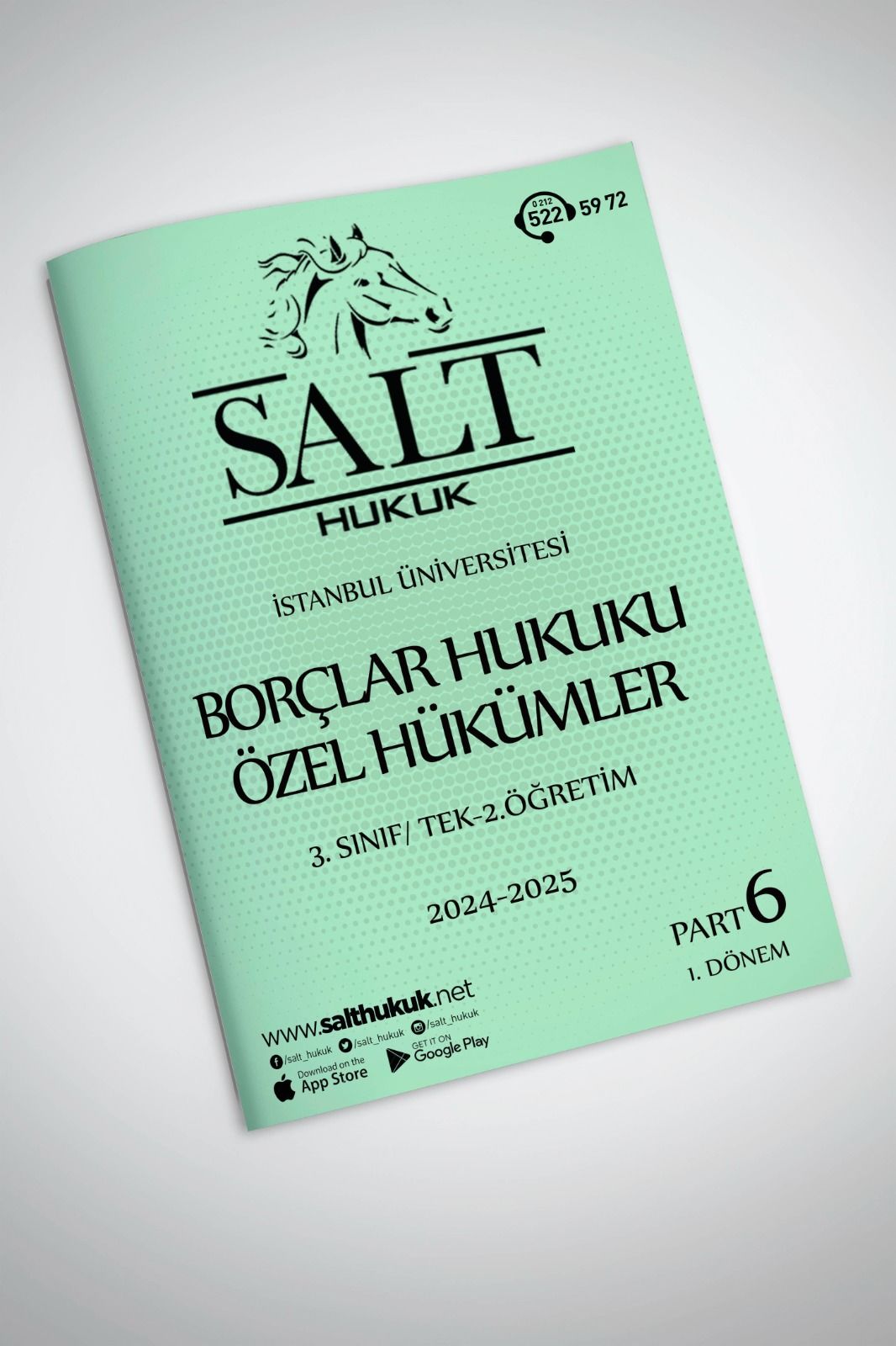 Borçlar Özel Hukuku Tek-2.Öğretim 1. Dönem Part-6 (2024-2025)-İÜHF-Konu Anlatım Kitapçığı