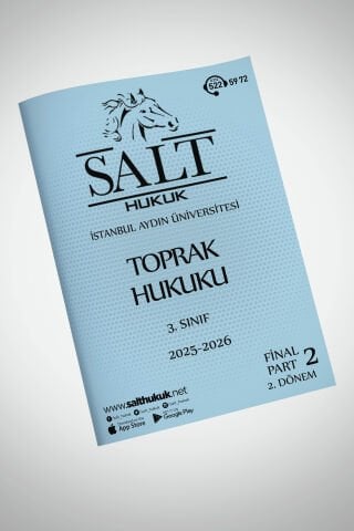 Toprak Hukuku 2. Dönem Final Part-2 (2025-2026)-İAÜ-Konu Anlatım Kitapçığı
