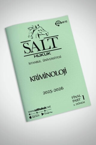 KRİMİNOLOJİ GÜNCEL FİNAL PART-1 (2025-2026)