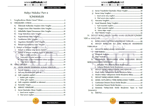 Maliye Hukuku 2. Dönem Part-4 (2020-2021)-KKÜ-Konu Anlatım Kitapçığı