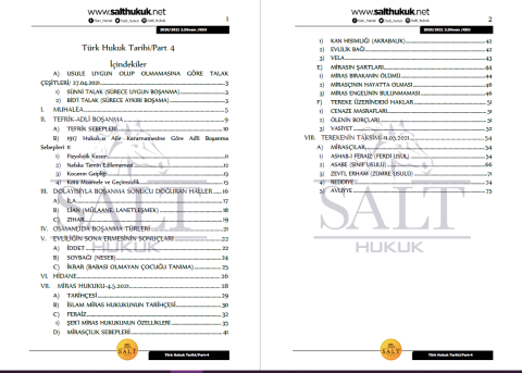 Türk Hukuk Tarihi 2. Dönem Part-4 (2020-2021)-KKÜ-Konu Anlatım Kitapçığı