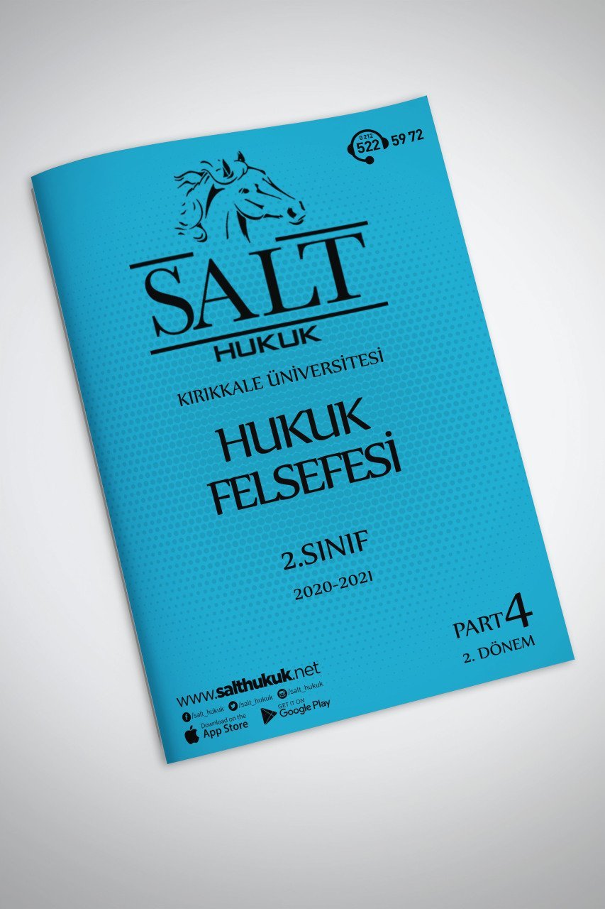 Hukuk Felsefesi 2. Dönem Part-4 (2020-2021)-KKÜ-Konu Anlatım Kitapçığı