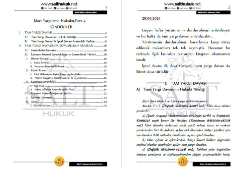 İdari Yargılama Hukuku 2. Dönem Part-4 (2020-2021)-KKÜ-Konu Anlatım Kitapçığı