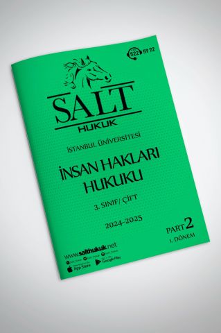 İnsan Hakları Hukuku Çift 1. Dönem Part-2 (2024-2025)-İÜHF-Konu Anlatım Kitapçığı