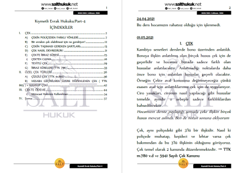 Kıymetli Evrak 2. Dönem Part-4 (2020-2021)-KKÜ-Konu Anlatım Kitapçığı