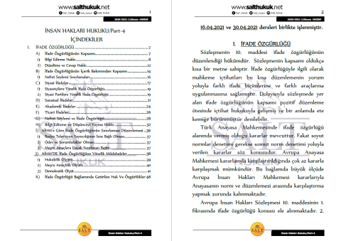 İnsan Hakları 2. Dönem Part-4 (2020-2021)-KKÜ-Konu Anlatım Kitapçığı