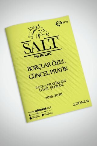 BORÇLAR ÖZEL HUKUKU 2. DÖNEM GÜNCEL PRATİK(İÜHF)-Konu Anlatım Kitapçığı