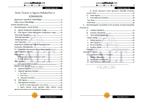 Deniz Ticaret Ve Sigorta 2. Dönem Part-4 (2020-2021)-KKÜ-Konu Anlatım Kitapçığı