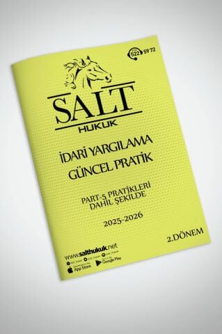 İDARi YARGILAMA 2. DÖNEM GÜNCEL PRATİK(İÜHF)-Konu Anlatım Kitapçığı