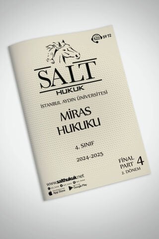 Miras Hukuku 2. Dönem Final Part-4 (2024-2025)-İAÜ-Konu Anlatım Kitapçığı
