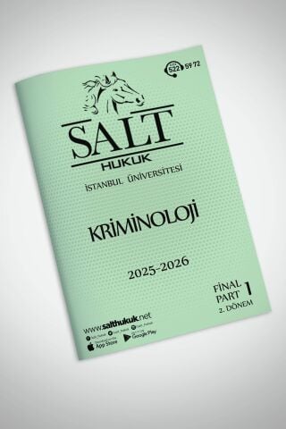 KRİMİNOLOJİ GÜNCEL FİNAL PART-2 (2025-2026)