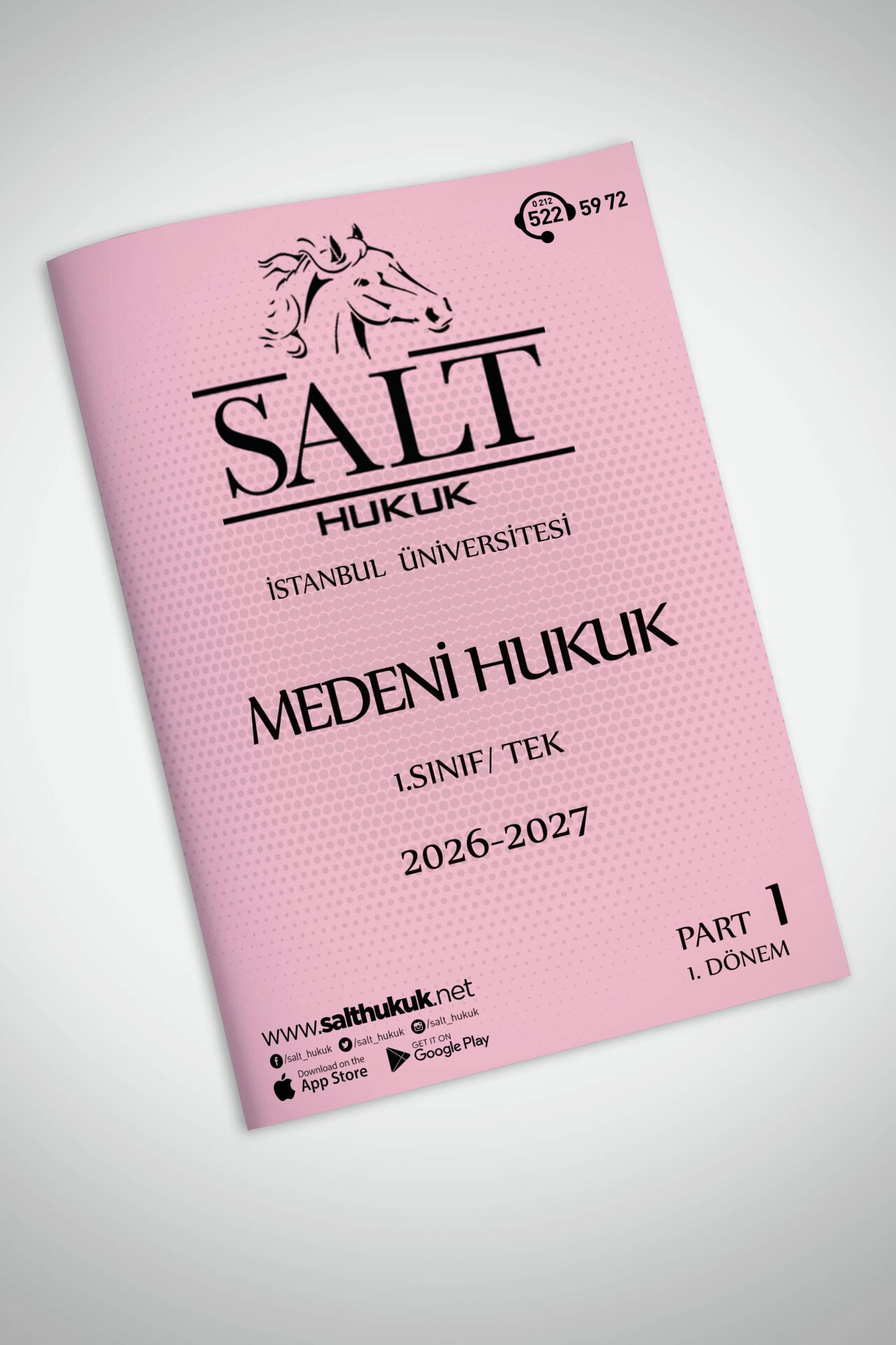 Medeni Hukuk Tek 1. Dönem Part-1 (2026-2027)-İÜHF-Konu Anlatım Kitapçığı
