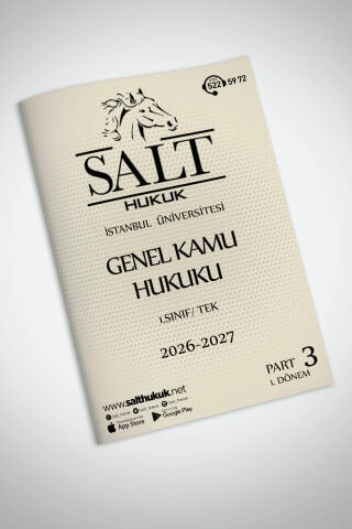 Genel Kamu Hukuku Tek 1. Dönem Part-3 (2026-2027)-İÜHF-Konu Anlatım Kitapçığı