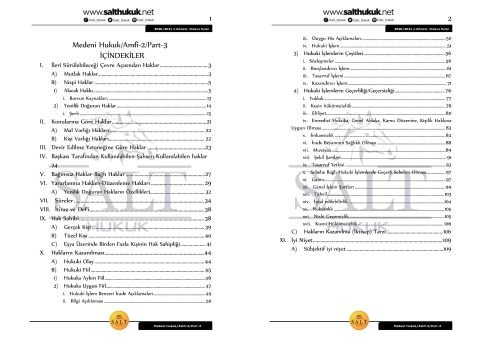 Medeni Hukuk Amfi 2 1. Dönem Not Seti (2020-2021)-DEÜ-Konu Anlatım Kitapçığı