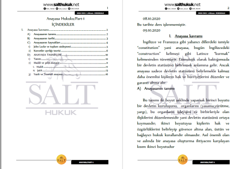Anayasa Hukuku 1. Dönem Part-1 (2020-2021)-KKÜ-Konu Anlatım Kitapçığı