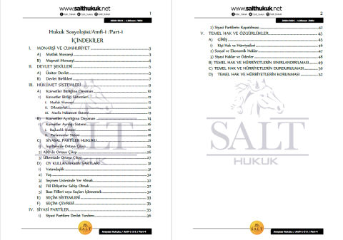 Anayasa Hukuku Amfi 1-2-3 1. Dönem Not Seti (2020-2021)-DEÜ-Konu Anlatım Kitapçığı
