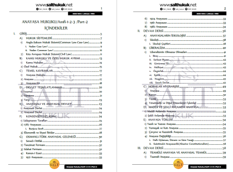 Anayasa Hukuku Amfi 1-2-3 1. Dönem Not Seti (2020-2021)-DEÜ-Konu Anlatım Kitapçığı
