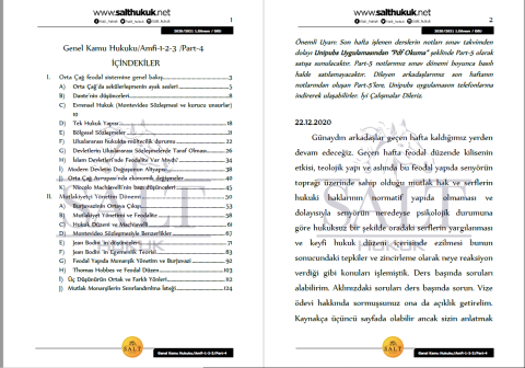 Genel Kamu Hukuku Amfi 1-2-3 1. Dönem Not Seti (2020-2021)-DEÜ-Konu Anlatım Kitapçığı
